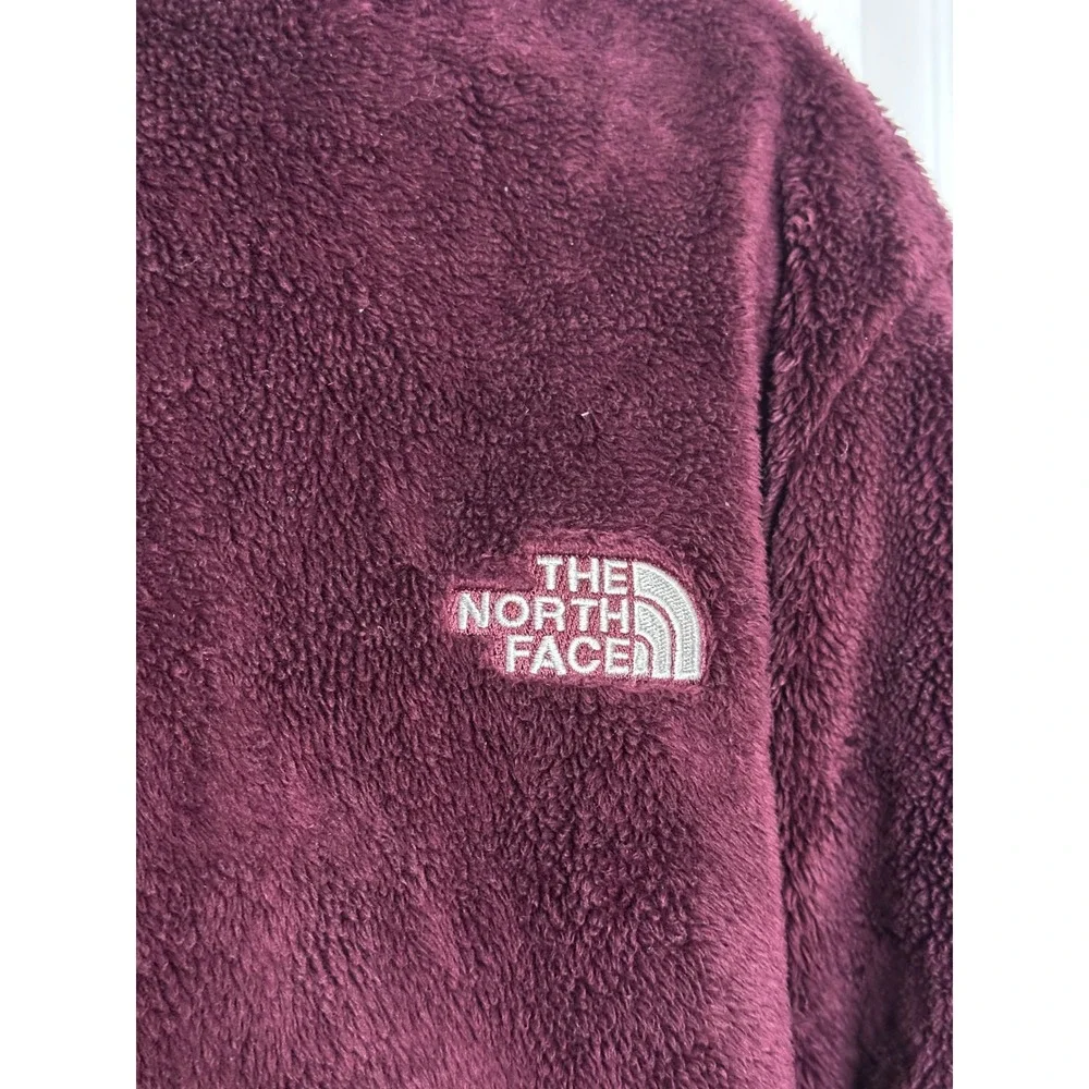 The North Face Maroon Osito Full Zip Jacket Women's Size‎ XXL